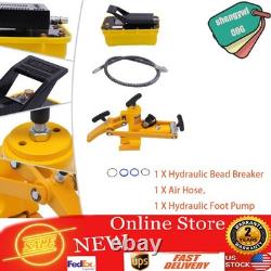 10000LBS Heavy Duty Tractor Truck Hydraulic Bead Breaker Tire Changer +Foot Pump