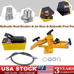 10000LBS Heavy Duty Tractor Truck Hydraulic Bead Breaker Tire Changer +Foot Pump