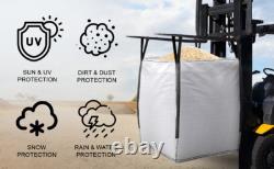100 Builders Bulk Bags 1 Tonne FIBC Jumbo Dumpy Bags Garden Waste Heavy Duty