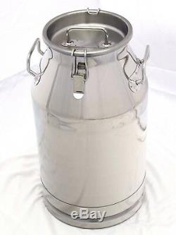 10 Gallon Stainless Steel Milk Can, Heavy Duty with Sealed Lid, 40 Qt 304 SS