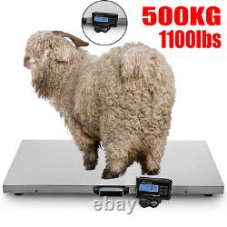 1100LBS Heavy Duty Digital Livestock Vet Scale Hog Pet Goat Scale Sheep Pet SALE
