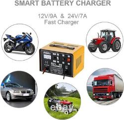 12V/24V 20A Car Battery Charger Heavy Duty for Cars Vans Tractors Lead-Acid