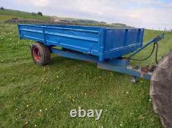 12ftx 7ft 5/6 tonnes single axle drop side tipping trailer
