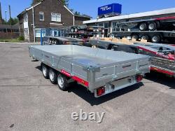 13.3ft x 6.6ft Triple Axle Tipper Trailer 3500kg Hydraulic Heavy Duty