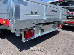 13.3ft x 6.6ft Triple Axle Tipper Trailer 3500kg Hydraulic Heavy Duty