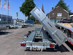 13.3ft x 6.6ft Triple Axle Tipper Trailer 3500kg Hydraulic Heavy Duty