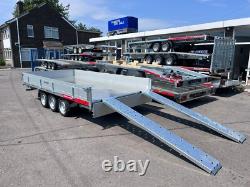 13.3ft x 6.6ft Triple Axle Tipper Trailer 3500kg Hydraulic Heavy Duty