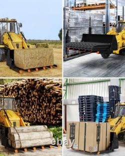 147cm 1814kg Heavy Duty Clamp Pallet Forks Quick Attach 60in Bucket Tractor