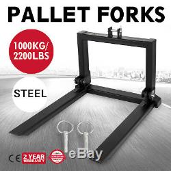 1T Pallet Forks Tines heavy duty 50x100 box carrying 3 point linkage