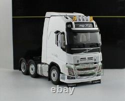 1/32 MARGE MODELS VOLVO FH16 6x2 Heavy Duty Truck Tractor 750 White Diecast