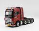 1/32 Marge Models Volvo Fh16 8x4 Heavy Duty Truck Tractor 650 Nooteboom Red