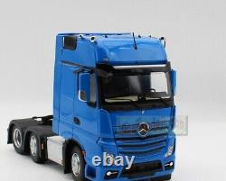 1/32 Marge Models Mercedes Benz Actros 6x2 Heavy Duty Truck Tractor Blue Diecast