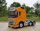 1/32 Volvo Fh16 750 Heavy Duty Truck Tractor 3-axle Yellow Diecast Model Toy Nib