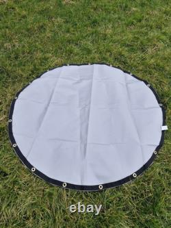 1.8m (6ft) Heavy Duty Round Cover Ring Hay Feeder Sheep Tarpaulin 30cm Eyelets