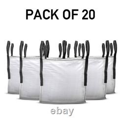1 Tonne Heavy Duty FIBC Bulk Bags Builders Rubble Garden Waste Storage UK Large
