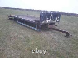 20ft flatbed beavertail lowloader plant trailer project