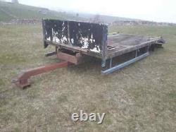 20ft flatbed beavertail lowloader plant trailer project