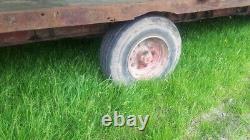 24 ft flat heavy duty trailer on super single tyres brakes and light s
