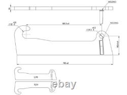 25mm JCB Q Fit Bracket Weld on Telehandler Heavy Duty Loadall Loader Bracket