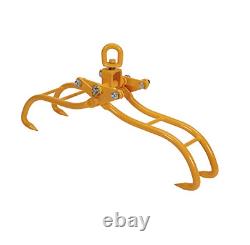 28/36 4 Claw Log Lifting Tongs Heavy Duty Solid Steel Lumber Logging Grabber