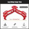 28/36 Inch Log Hand Lifting Tongs Heavy Duty Steel Tongs With 4 Claws For Tractors