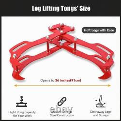 28/36inch 4-Claw Heavy Duty Timber Grapple Rotating Log Lifting Tong for Tractor