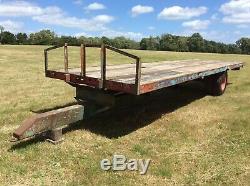28ft Artic Bale Flatbed Trailer good heavy duty chassis with plenty of metal