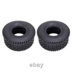 2Pcs 15x6.00-6 Tire 570 Lbs Load 4 Ply Heavy Duty Garden Tractor Tyre Tubeless