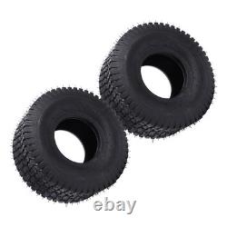 2Pcs 15x6.00-6 Tire 570 Lbs Load 4 Ply Heavy Duty Garden Tractor Tyre Tubeless