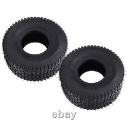 2Pcs 15x6.00-6 Tire 570 Lbs Load 4 Ply Heavy Duty Garden Tractor Tyre Tubeless