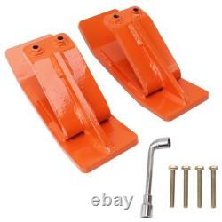 2Pcs Tractor Bucket Or Protector Heavy Duty Steel Attachment Tamer Buckets Ski