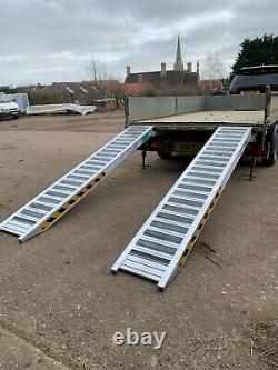 2.5m Loading Ramps 4 TON Heavy Duty Long Pair HOOK TOP in stock Delivered
