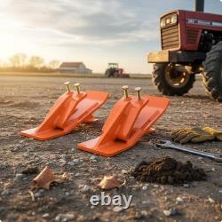 2 Pieces Tractor Loader Scoop Protector Heavy Duty Steel Bolt on Loader Scoop