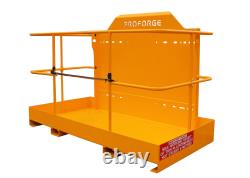 2 person PROFORGE Heavy Duty Access Platform- Man Cage Pallet Fork and Bracket