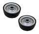 2 X Finishing Mower Wheels Tractor Mounted Replacement 25mm Centre 205 X 75mm