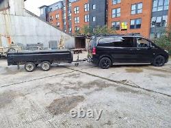 3500kg dropside twin wheel heavy duty trailer 146cm x 3m internal dimensions
