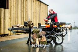 37 Ton Towable Log Splitter with Lifting Table Petrol Or Diesel