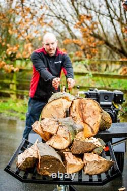37 Ton Towable Log Splitter with Lifting Table Petrol Or Diesel
