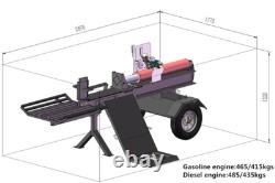37 Ton Towable Log Splitter with Lifting Table Petrol Or Diesel