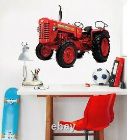 3D Tractor A27 Car Wallpaper Mural Poster Transport Wall Stickers Zo