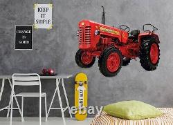 3D Tractor I218 Car Wallpaper Mural Poster Transport Wall Stickers Angelia