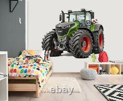3D Tractor O23 Car Wallpaper Mural Poster Transport Wall Stickers Amy