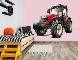 3D Tractor O26 Car Wallpaper Mural Poster Transport Wall Stickers Amy