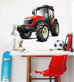3D Tractor O26 Car Wallpaper Mural Poster Transport Wall Stickers Amy