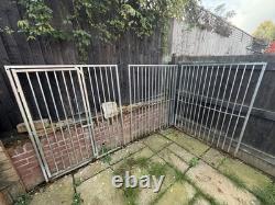 3 Galvanised Panels 5ft High Just Under 4ft Wide Heavy Duty