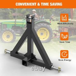 3 Point 2 Trailer Hitch Receiver Heavy Duty 3Pt Tractor Mover Drawbar Hitch Cat