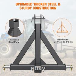 3 Point 2 Trailer Hitch Receiver Heavy Duty 3Pt Tractor Mover Drawbar Hitch Cat
