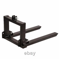 3 Point Linkage Pallet Forks Tractor Attachment Lifting Steel 1000KG Heavy Duty