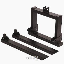 3 Point Linkage Pallet Forks Tractor Attachment Lifting Steel 1000KG Heavy Duty