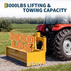 3 Point Quick Hitch Adapter Attachment 3000lb For Category 1 Tractor Heavy Duty
